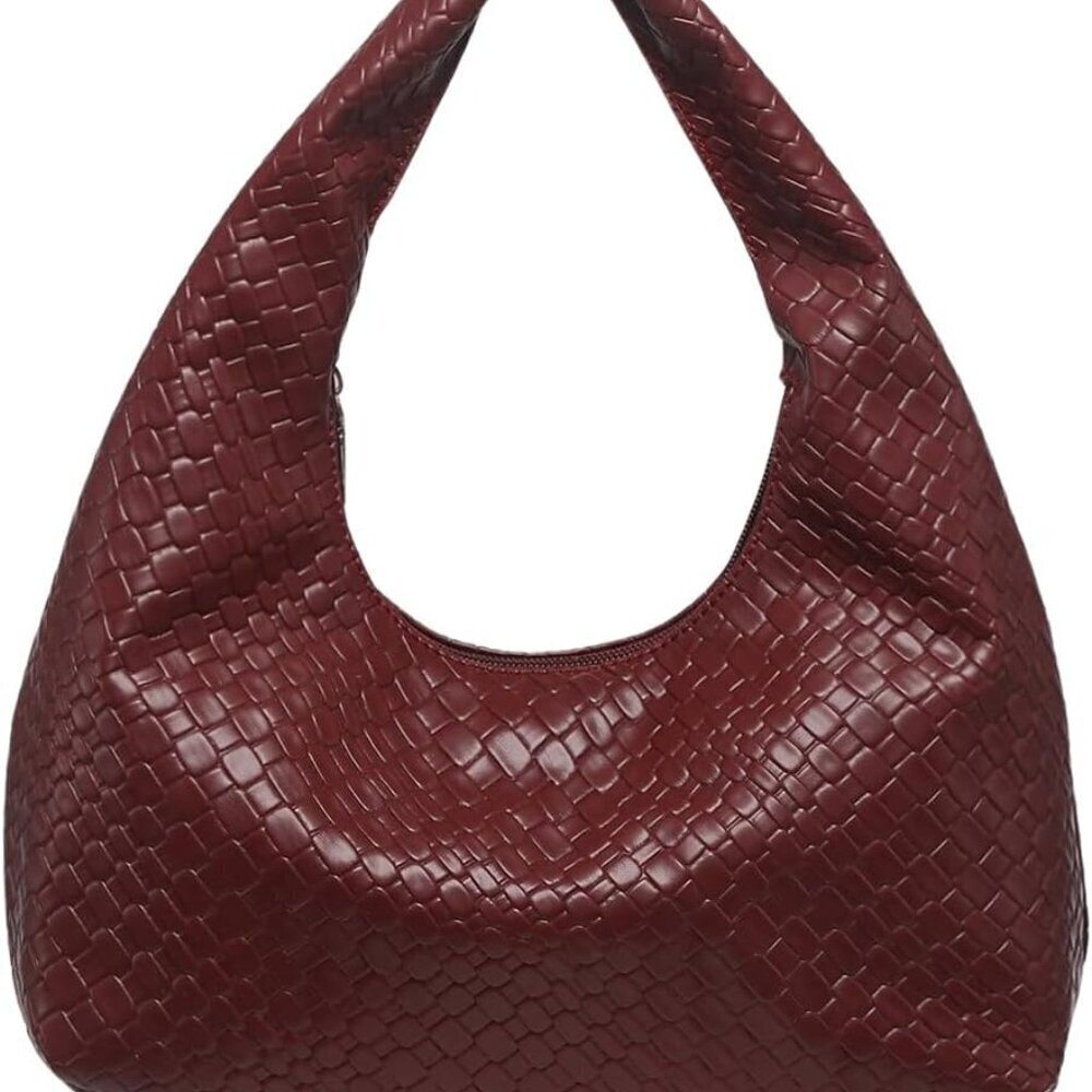 Women's Leather Tote Shoulder Handbag Top Handle Hobo Bag Elegant Stylish